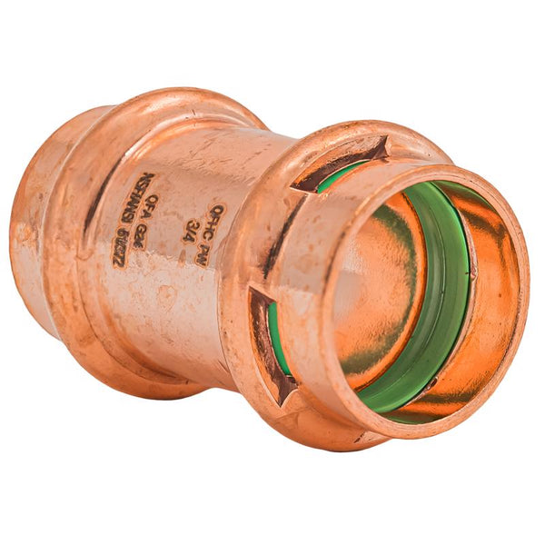 QuickFitting Acoplamiento de cobre de 3/4 in. Press in. Press in. sin tope