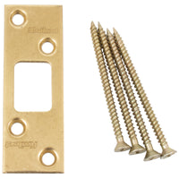 83222-5 3-5/8" x 1-1/4" SC Deadbolt Strike - Antique Brass