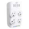 360 Electrical Revolve 4 outlets Wall Tap Surge Protector White 1080 J - Open Box