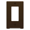 Westek LumiCover Aged Bronze 1 gang Plastic Duplex Wall Plate 1 pk