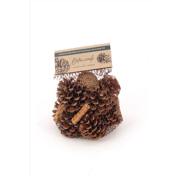 Second Nature Cinnamon Scented Pinecones Table Decor (Pack of 24)