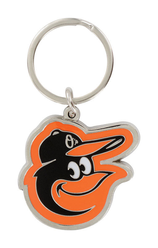 Hillman Baltimore Orioles Metal Silver Decorative Key Chain (Pack of 3).