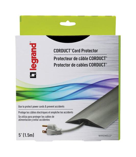 Legrand Corduct Plastic Brown Cord Protector 1/2 Dia. x 1/2 D in. x 5 L ft.