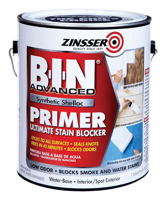 Zinsser BIN Advanced White Primer and Sealer 1 gal. (Pack of 2)