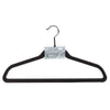 Whitmor 9.75 in. H X 0.25 in. W X 17.75 in. L Plastic Black Flocked Hanger 5 pk