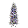 Holiday Bright Lights 7-1/2 ft. Slim LED 1250 ct Emerald Pine Color Changing Christmas Tree