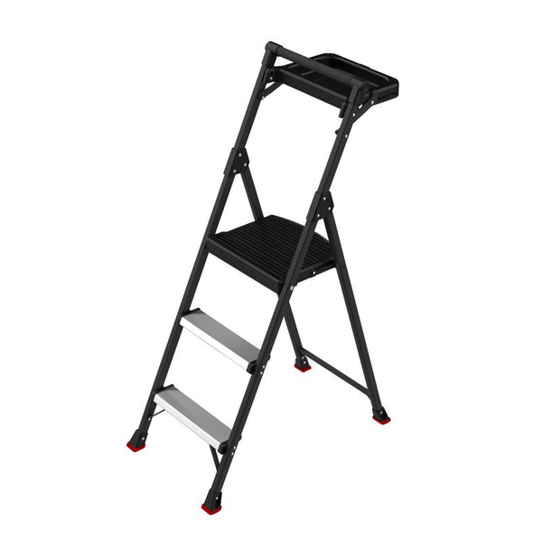 Escalera de tijera de acero Lift Ladders de 4.19 pies de altura, tipo IA, capacidad de 300 lb