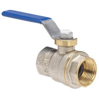 Homewerks 1 in. Brass FIP Ball Valve Full Port Quarter-Turn Lever For Water/Oil/Gas