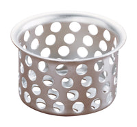 Plumb Pak 1-1/2 in. D Natural Stainless Steel Sink Strainer Gray