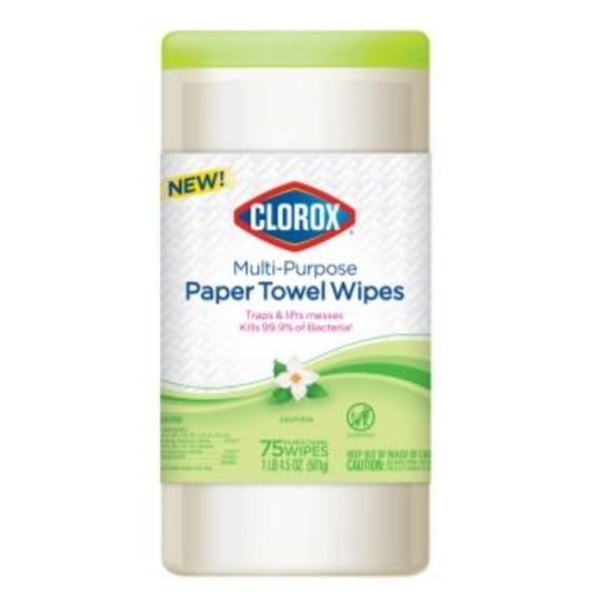 Clorox Jasmine Scent Disinfecting Wipes 75 ct (Pack of 6)