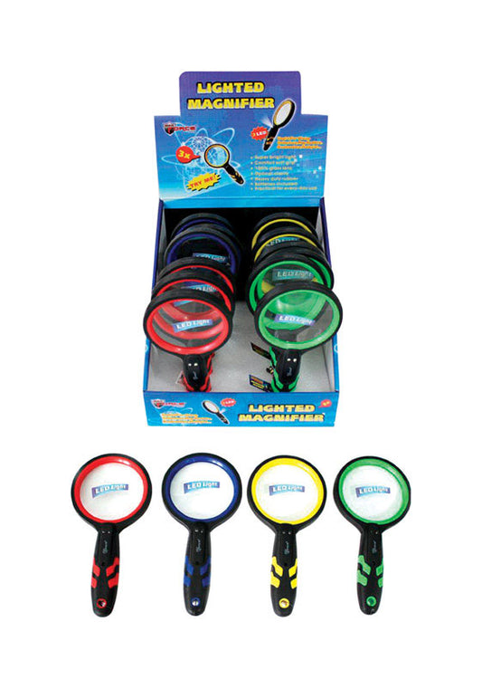 Diamond Visions Round LED Magnifying Glass (Pack of 12)