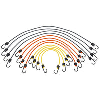 Keeper Assorted Bungee Cord Set 0.315 in. L x 0.315 in. 12 pk