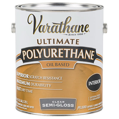Varathane Semi-Gloss Clear Poly Finish 1 gal. (Pack of 2)