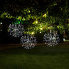 Celebrations Platinum LED Pure White Shimmer Sphere 16 in. Hanging Decor
