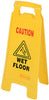 Rubbermaid English Caution Wet Floor Easel Floor Sign Plastic 22-3/4 in. H x 10-7/8 in. W