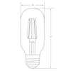 Feit T14 E26 (Medium) LED Bulb Amber Soft White 40 Watt Equivalence 1 pk
