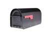 Architectural Mailboxes Sequoia Black Galvanized Steel Post Mount Mailbox 20.7 L x 9.7 H x 8 W in.