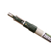 Wooster Sherlock Telescoping 2-4 ft. L X 1 in. D Aluminum Extension Pole Black/White