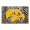 University of Iowa Camo Rubber Scraper Door Mat