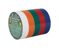 Duck 1/2 in. W x 20 ft. L Multicolored Vinyl Electrical Tape (Pack of 12)