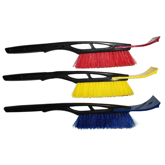 Rugg Plastic/Polyester Assorted Ice Scraper/Snowbrush 21 L in. Handle (Pack of 12)