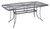 Living Accents Winston Black Rectangular Steel Dining Table