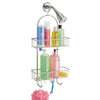 iDesign Classico 2 26 in. H X 12 in. L Satin Silver Shower Caddy