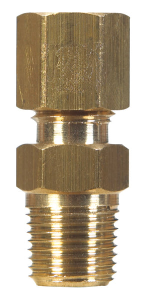Adaptador de latón macho D de 3/4 pulg. y compresión de 7/8 pulg. de JMF Company