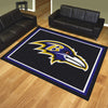 NFL - Baltimore Ravens 8ft. x 10 ft. Plush Area Rug