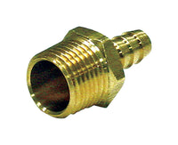 JMF Brass 1/2 in. Dia. x 1/2 in. Dia. Adapter 1 pk Yellow (Pack of 5)
