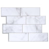 Smart Tiles 8.38 in. W X 11.56 in. L Gray/White Mosaic Vinyl Adhesive Wall Tile 4 pc (Pack of 6)