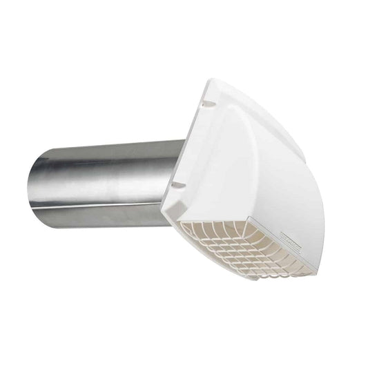 Dundas Jafine ProMax 7 in. L X 4 in. D White Aluminum/Plastic Wall Exhaust Hood