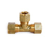 3/8 in. Compression X 3/8 in. D Compression Yellow Brass Tee (Pack of 5)