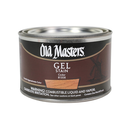 Old Masters Cedar Gel Stain 1 pt. (Pack of 4)