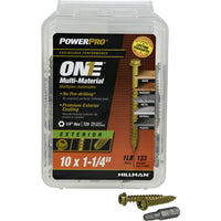 Hillman Power Pro No. 10 X 1-1/4 in. L Star Hex Washer Head Multi-Material Screw 1 lb 133 pk - Deal of The Week