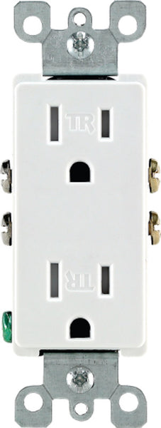 Leviton Decora 15 amps 125 V Duplex White Outlet 5-15R 1 pk - Deal of The Week