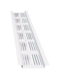 Master Flow 2 in. H X 2-3/4 in. W X 96 in. L Powder-Coated White Aluminum Continuous Soffit Vent (Pack of 50)