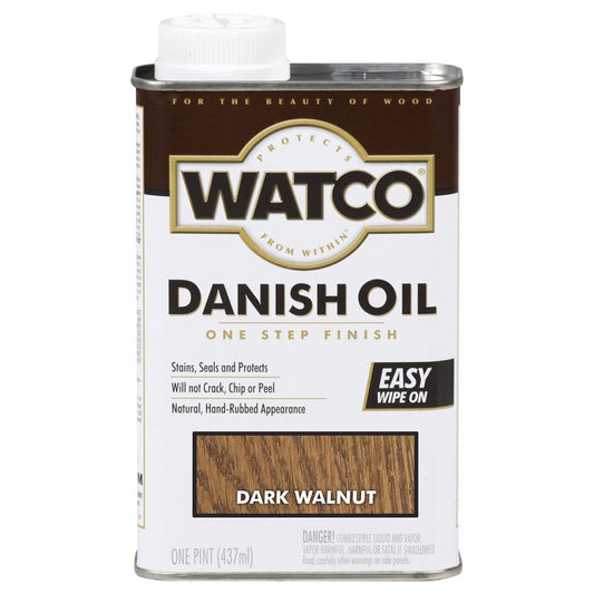 Watco Danish Oil Interior Dark Walnut 1 Pt Low Voc (Case of 6)