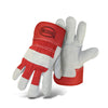Boss Men's Indoor/Outdoor Work Gloves Red/White L 1 pair