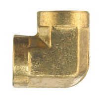 JMF 1/4 in. FPT x 1/4 in. Dia. FPT Yellow Brass Elbow (Pack of 4)
