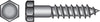 Hillman 1/2 in. X 3 in. L Hex Hot Dipped Galvanized Steel Lag Screw 50 pk