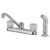 Oakbrook Collection Essentials Two Handle Chrome Kitchen Faucet Side Sprayer Included - Deal of The Week