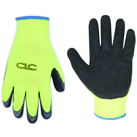 CLC HI-VIZ Men's Indoor/Outdoor Cold Weather Gloves Black/Lime M 1 pk