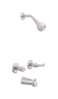 OakBrook Essentials 2-Handle Brushed Nickel Tub and Shower Faucet - Open Box
