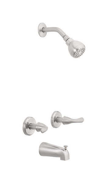 OakBrook Essentials 2-Handle Brushed Nickel Tub and Shower Faucet - Open Box