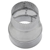 Imperial 5 in. D X 4 in. D Galvanized Steel Furnace Pipe Reducer