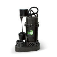 ECO-FLO 1/2 HP 4080 gph Thermoplastic Vertical Float Switch AC Submersible Sump Pump 8 ft
