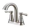 OakBrook Brushed Nickel Two-Handle Bathroom Sink Faucet 4 in.