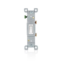 Leviton 15 amps Single Pole Toggle AC Quiet Switch White 1 pk (Pack of 10)