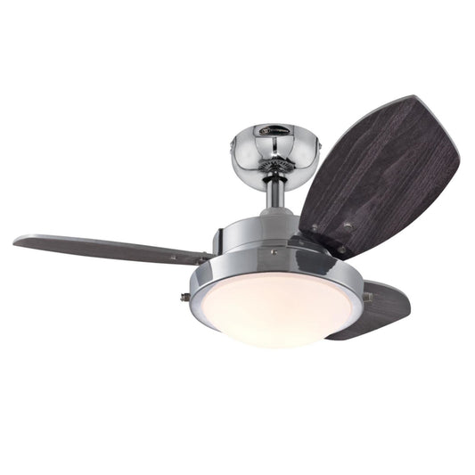 Westinghouse Wengue 30 in. Chrome Brown Indoor Ceiling Fan